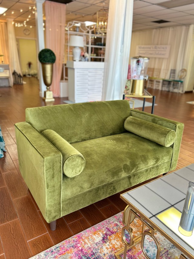 Marianne's Rentals Baker Loveseat in Avocado