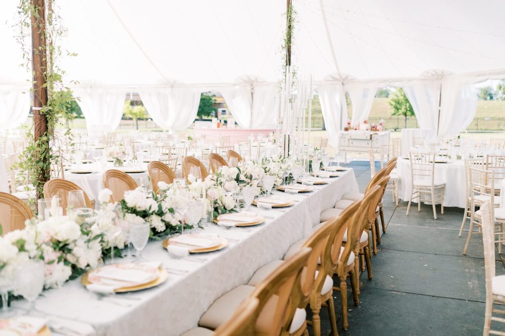 tented wedding in Chickasha, Oklahoma