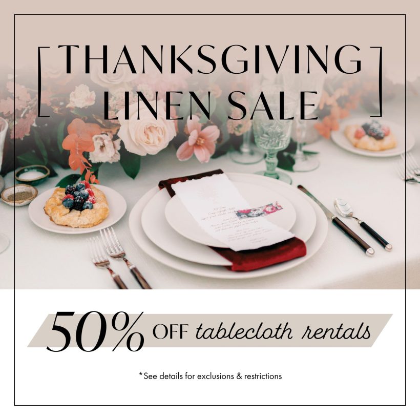 Marianne's Thanksgiving Linen Sale 2023